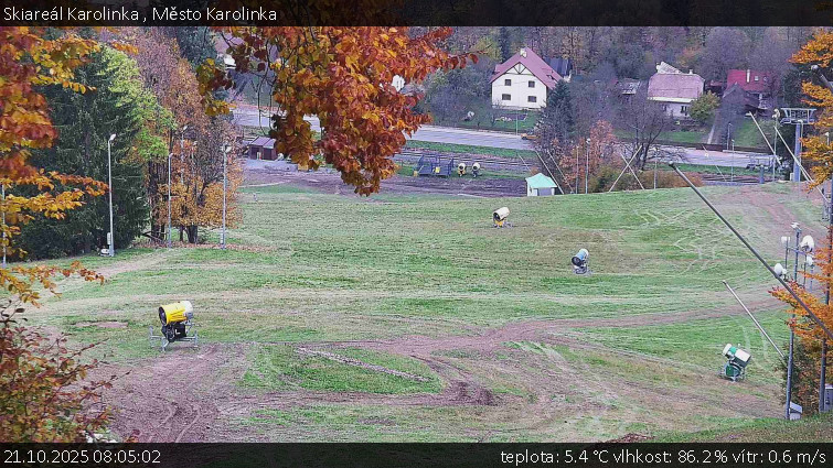 Skiareál Karolinka - Město Karolinka - 21.10.2025 v 08:05 Skiareál Karolinka - Město Karolinka - 21.10.2025 v 08:05