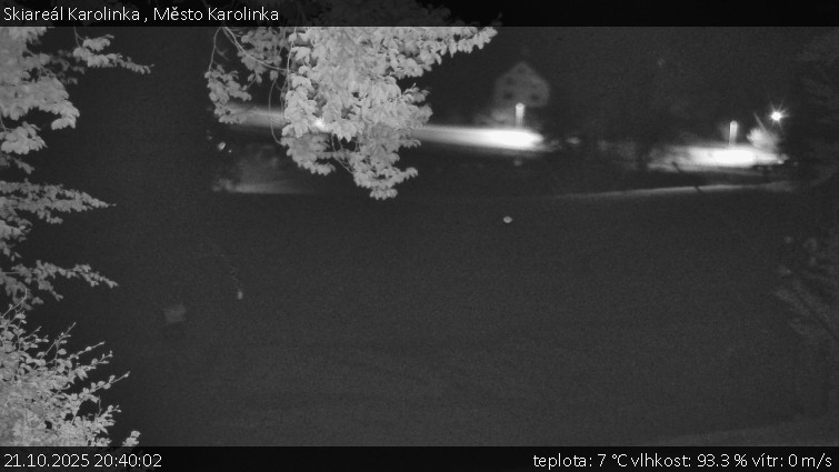 Skiareál Karolinka - Město Karolinka - 21.10.2025 v 20:40 Skiareál Karolinka - Město Karolinka - 21.10.2025 v 20:40