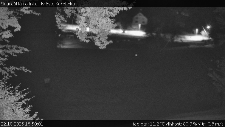 Skiareál Karolinka - Město Karolinka - 22.10.2025 v 18:50 Skiareál Karolinka - Město Karolinka - 22.10.2025 v 18:50