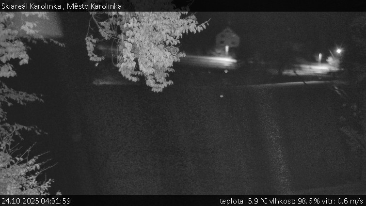 Skiareál Karolinka - Město Karolinka - 24.10.2025 v 04:31 Skiareál Karolinka - Město Karolinka - 24.10.2025 v 04:31