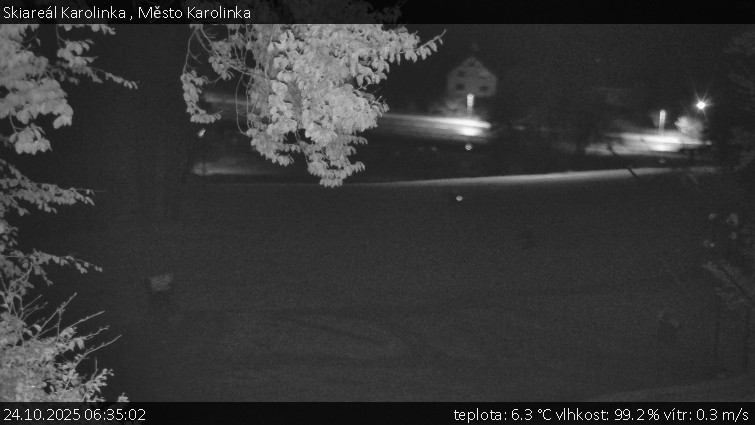 Skiareál Karolinka - Město Karolinka - 24.10.2025 v 06:35 Skiareál Karolinka - Město Karolinka - 24.10.2025 v 06:35
