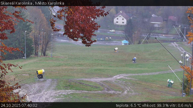 Skiareál Karolinka - Město Karolinka - 24.10.2025 v 07:40 Skiareál Karolinka - Město Karolinka - 24.10.2025 v 07:40
