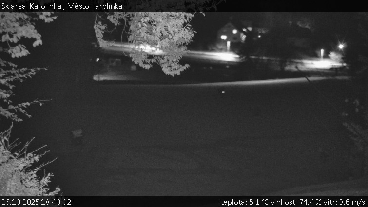 Skiareál Karolinka  - Město Karolinka - 26.10.2025 v 18:40 Skiareál Karolinka  - Město Karolinka - 26.10.2025 v 18:40