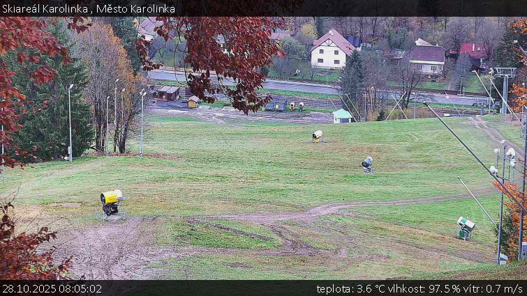 Skiareál Karolinka  - Město Karolinka - 28.10.2025 v 08:05 Skiareál Karolinka  - Město Karolinka - 28.10.2025 v 08:05