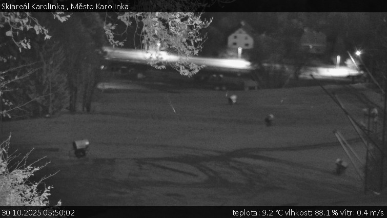 Skiareál Karolinka  - Město Karolinka - 30.10.2025 v 05:50 Skiareál Karolinka  - Město Karolinka - 30.10.2025 v 05:50