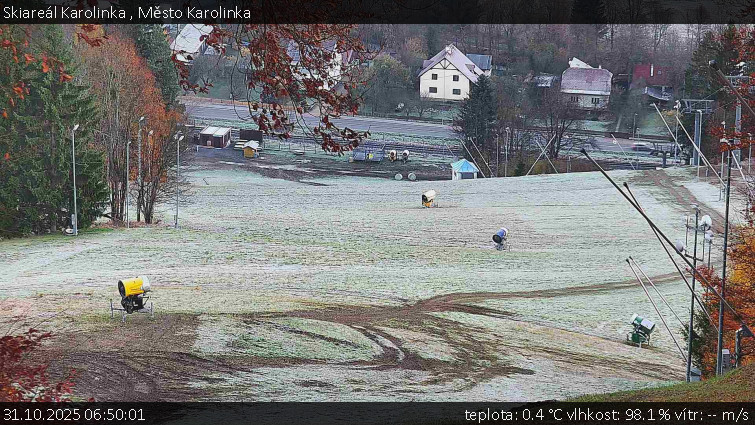 Skiareál Karolinka  - Město Karolinka - 31.10.2025 v 06:50 Skiareál Karolinka  - Město Karolinka - 31.10.2025 v 06:50