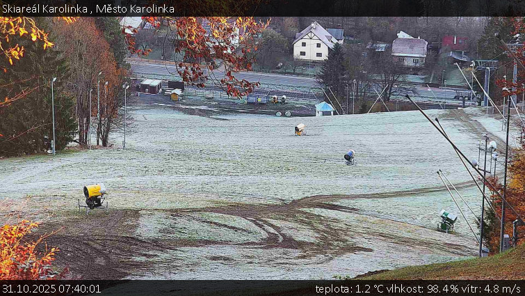 Skiareál Karolinka  - Město Karolinka - 31.10.2025 v 07:40 Skiareál Karolinka  - Město Karolinka - 31.10.2025 v 07:40