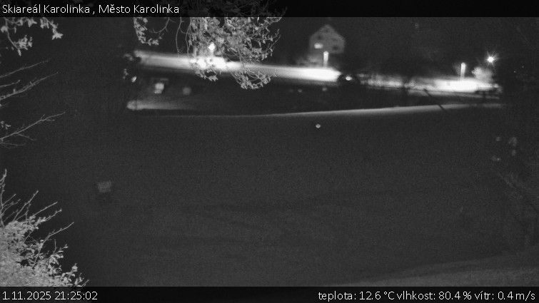 Skiareál Karolinka - Město Karolinka - 1.11.2025 v 21:25 Skiareál Karolinka - Město Karolinka - 1.11.2025 v 21:25