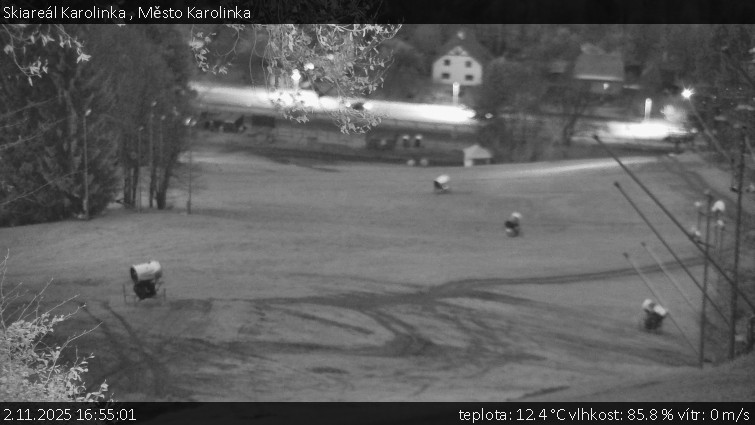 Skiareál Karolinka - Město Karolinka - 2.11.2025 v 16:55 Skiareál Karolinka - Město Karolinka - 2.11.2025 v 16:55