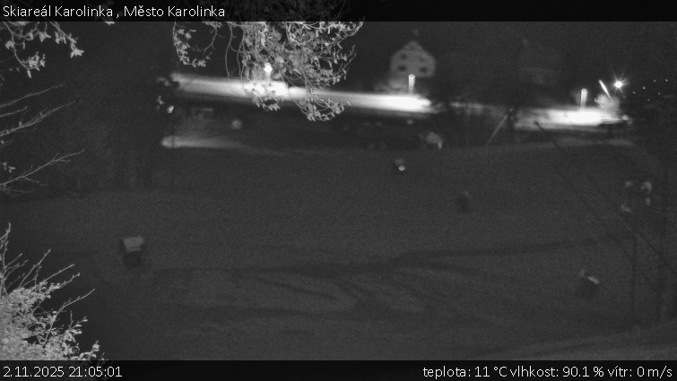 Skiareál Karolinka - Město Karolinka - 2.11.2025 v 21:05 Skiareál Karolinka - Město Karolinka - 2.11.2025 v 21:05