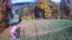 Prostřední část sjezdovky a snowpark