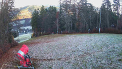 Prostřední část sjezdovky a snowpark