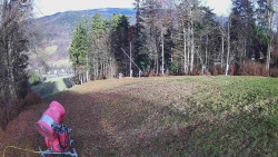 Prostřední část sjezdovky a snowpark