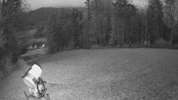 Prostřední část sjezdovky a snowpark