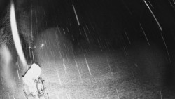 Prostřední část sjezdovky a snowpark