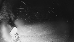 Prostřední část sjezdovky a snowpark