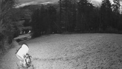 Prostřední část sjezdovky a snowpark