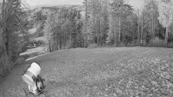 Prostřední část sjezdovky a snowpark