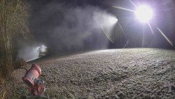 Prostřední část sjezdovky a snowpark