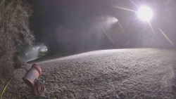 Prostřední část sjezdovky a snowpark