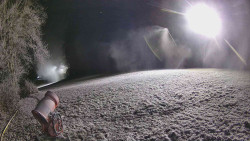 Prostřední část sjezdovky a snowpark