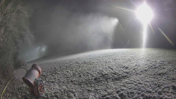 Prostřední část sjezdovky a snowpark