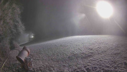 Prostřední část sjezdovky a snowpark