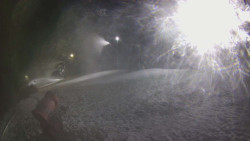 Prostřední část sjezdovky a snowpark