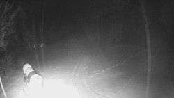 Prostřední část sjezdovky a snowpark