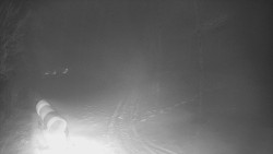 Prostřední část sjezdovky a snowpark