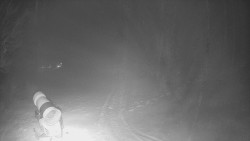 Prostřední část sjezdovky a snowpark