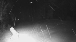 Prostřední část sjezdovky a snowpark