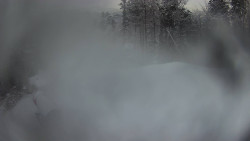 Prostřední část sjezdovky a snowpark