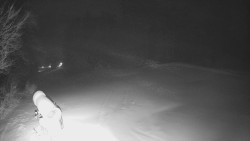 Prostřední část sjezdovky a snowpark