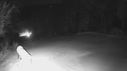 Prostřední část sjezdovky a snowpark