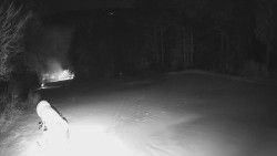 Prostřední část sjezdovky a snowpark