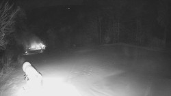 Prostřední část sjezdovky a snowpark