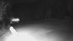 Prostřední část sjezdovky a snowpark