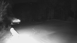 Prostřední část sjezdovky a snowpark