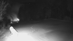 Prostřední část sjezdovky a snowpark