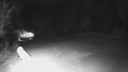 Prostřední část sjezdovky a snowpark