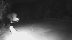 Prostřední část sjezdovky a snowpark