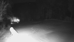 Prostřední část sjezdovky a snowpark