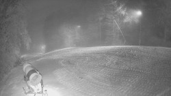 Prostřední část sjezdovky a snowpark