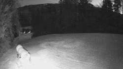 Prostřední část sjezdovky a snowpark