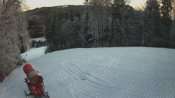 Prostřední část sjezdovky a snowpark