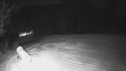 Prostřední část sjezdovky a snowpark