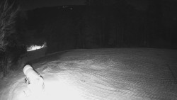 Prostřední část sjezdovky a snowpark