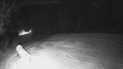 Prostřední část sjezdovky a snowpark