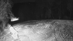 Prostřední část sjezdovky a snowpark